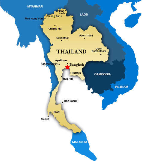 Thailand Map